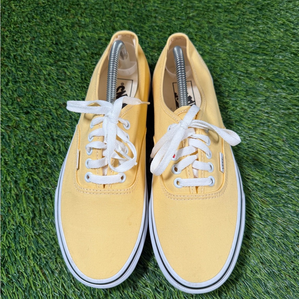 Vans Authentic Flax Yellow/True White Sneakers for women size 10 - Picture 3 of 8